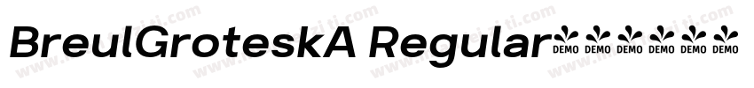 BreulGroteskA Regular字体转换